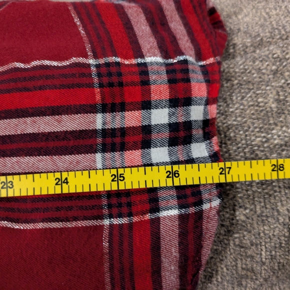 Lane Bryant Women's Red Plaid Wrap Top - Picture 10 of 11